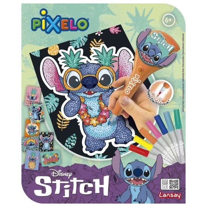 JOUET - LANSAY - Pixelo Stitch - 8 illustrations - Multicolor - Des 6 ans JOUET - LANSAY - Pixelo Stitch - 8 illustrations - Multicolor - Des 6 ans