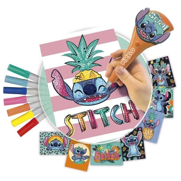 JOUET - LANSAY - Pixelo Stitch - 8 illustrations - Multicolor - Des 6 ans JOUET - LANSAY - Pixelo Stitch - 8 illustrations - Multicolor - Des 6 ans