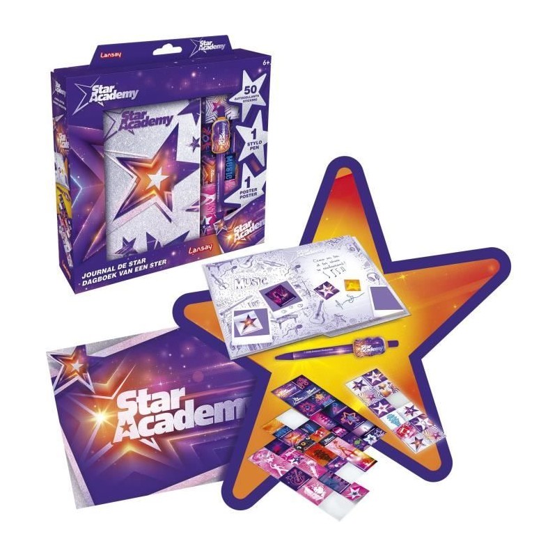 Journal de Star - STAR ACADEMY - Loisir Créatif - Violet - Pour Enfan Journal de Star - STAR ACADEMY - Loisir Créatif - Violet - Pour Enfan