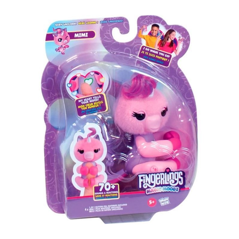 Fingerlings - LANSAY - Magic Moods Mimi la licorne - Jeu de récré -