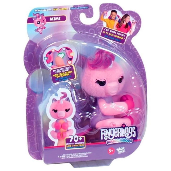 Fingerlings - LANSAY - Magic Moods Mimi la licorne - Jeu de récré - Des 5 ans Fingerlings - LANSAY - Magic Moods Mimi la licorne - Jeu de récré - Des 5 ans