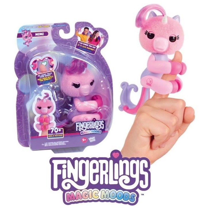 Fingerlings - LANSAY - Magic Moods Mimi la licorne - Jeu de récré - Des 5 ans Fingerlings - LANSAY - Magic Moods Mimi la licorne - Jeu de récré - Des 5 ans