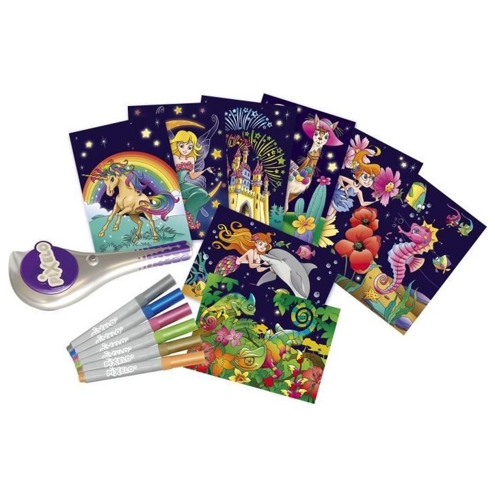 Stylo électronique Pixelo Metallic - LANSAY - Loisir Créatif - Motifs pointillés métalliques - Des 6 ans Stylo électronique Pixelo Metallic - LANSAY - Loisir Créatif - Motifs pointillés métalliques - Des 6 ans