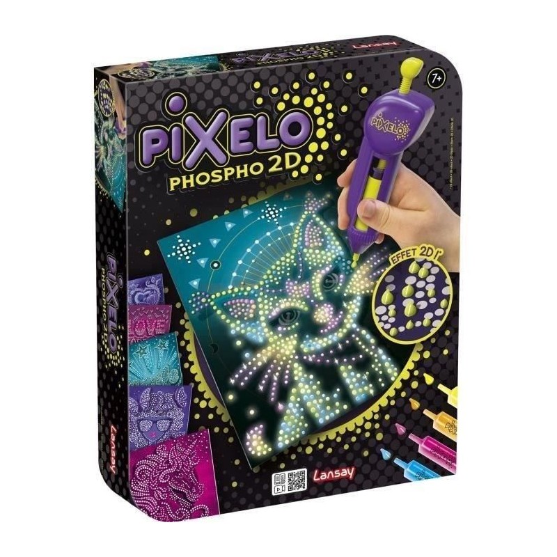Jeu de coloriage - LANSAY - 20285 - Pixelo Phospho 2D Jeu de coloriage - LANSAY - 20285 - Pixelo Phospho 2D