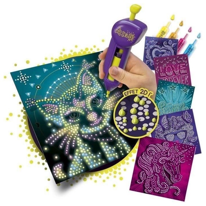 Jeu de coloriage - LANSAY - 20285 - Pixelo Phospho 2D