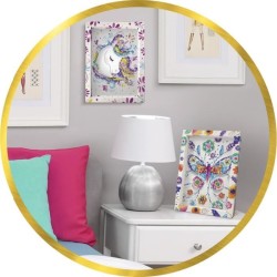 Kit loisir créatif - Licorne - Illustration avec sequins - Pour enfan