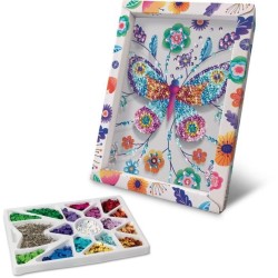 Loisir Créatif - Papillons - Illustration avec Sequins - Pour Enfant