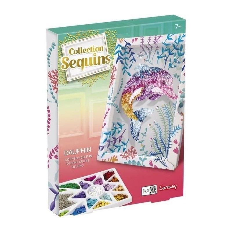 Jeu de création - LANSAY - 20326 - Collection Sequins Dauphin Jeu de création - LANSAY - 20326 - Collection Sequins Dauphin