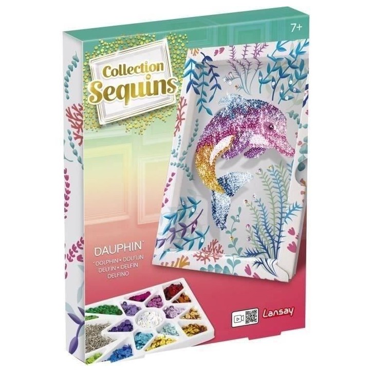 Jeu de création - LANSAY - 20326 - Collection Sequins Dauphin Jeu de création - LANSAY - 20326 - Collection Sequins Dauphin