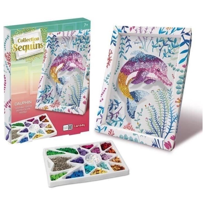 Jeu de création - LANSAY - 20326 - Collection Sequins Dauphin Jeu de création - LANSAY - 20326 - Collection Sequins Dauphin