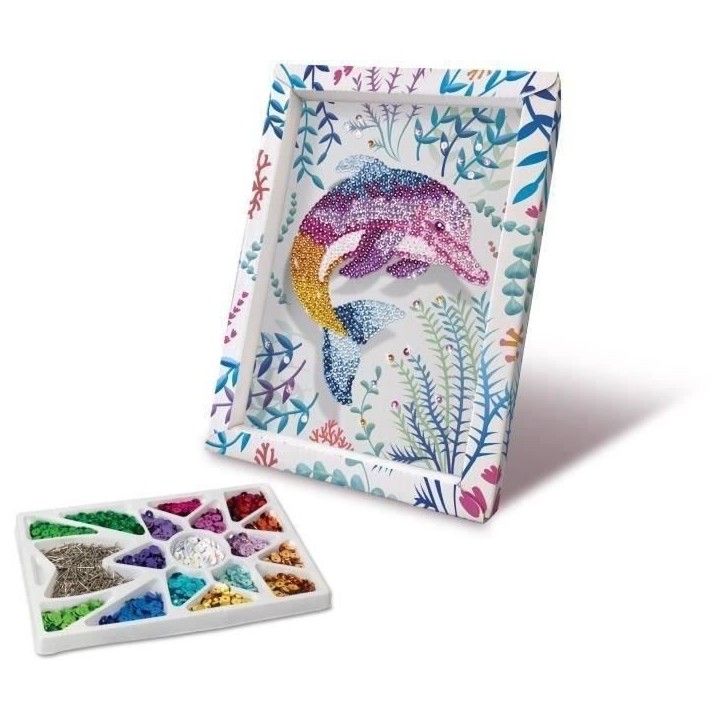 Jeu de création - LANSAY - 20326 - Collection Sequins Dauphin Jeu de création - LANSAY - 20326 - Collection Sequins Dauphin