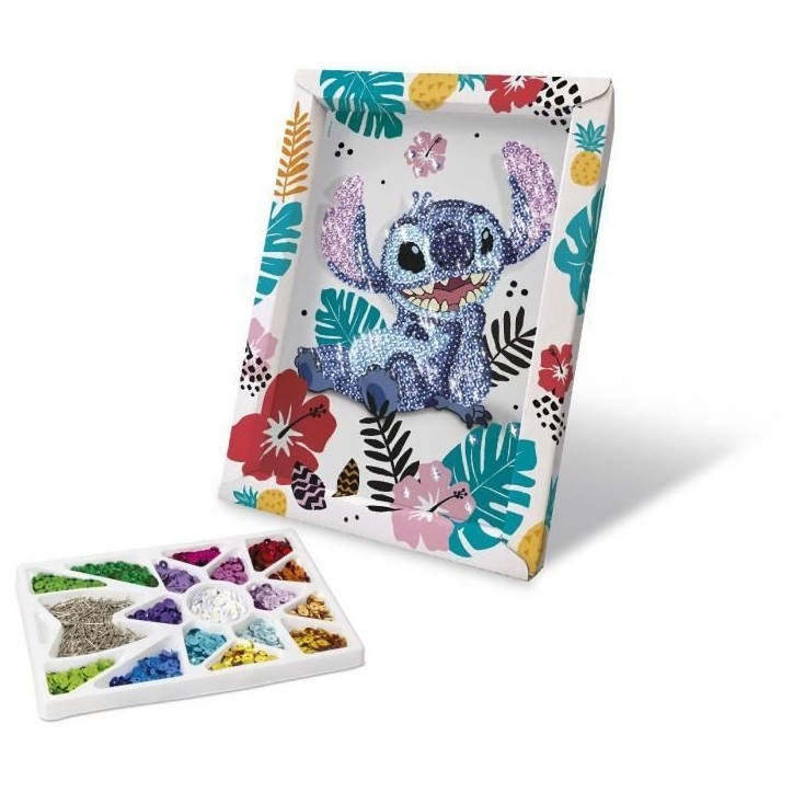 Collection sequins STITCH, Jeu de création, Set Disney Stitch, Des 7 ans, LANSAY Collection sequins STITCH, Jeu de création, Set Disney Stitch, Des 7 ans, LANSAY