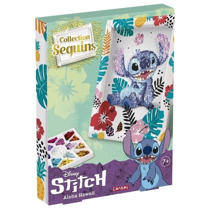 Collection sequins STITCH, Jeu de création, Set Disney Stitch, Des 7 ans, LANSAY Collection sequins STITCH, Jeu de création, Set Disney Stitch, Des 7 ans, LANSAY