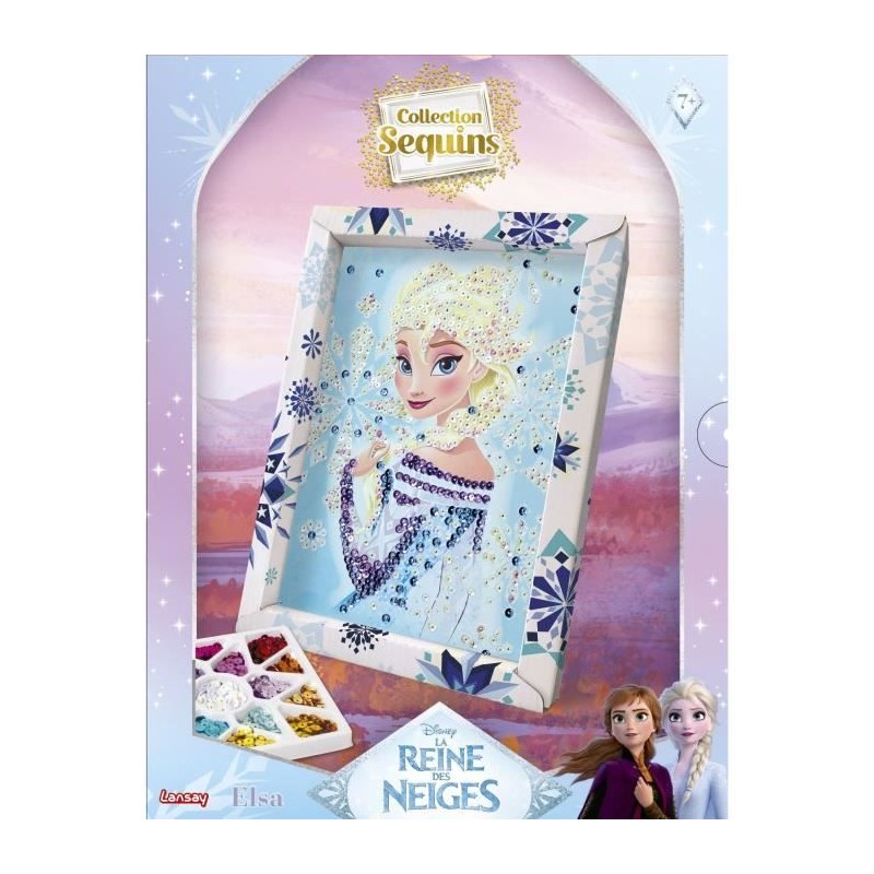 Jeu de création - LANSAY - Collection sequins - ELSA LA REINE DES NEI