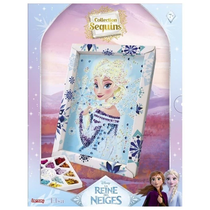 Jeu de création - LANSAY - Collection sequins - ELSA LA REINE DES NEIGES - Des 7 ans