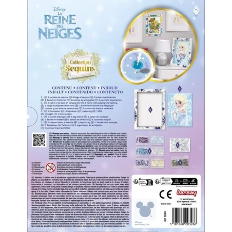 Jeu de création - LANSAY - Collection sequins - ELSA LA REINE DES NEIGES - Des 7 ans