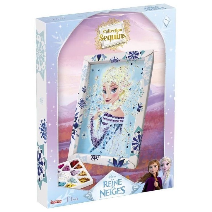 Jeu de création - LANSAY - Collection sequins - ELSA LA REINE DES NEIGES - Des 7 ans