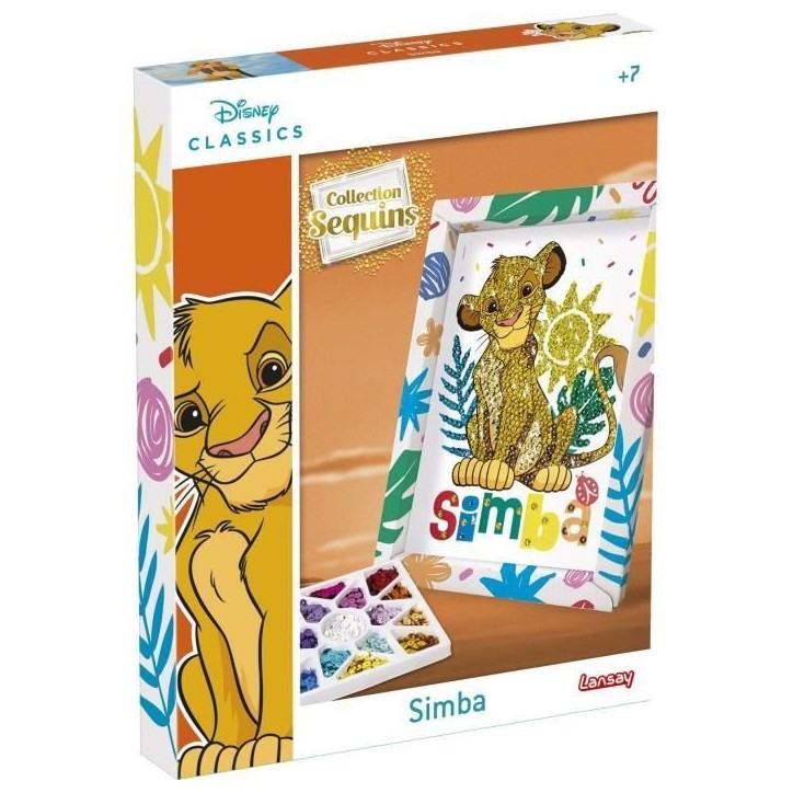 Jeu de création - LANSAY - Collection sequins - SIMBA LE ROI LION - Des 7 ans Jeu de création - LANSAY - Collection sequins - SIMBA LE ROI LION - Des 7 ans