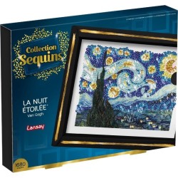 Kit loisir créatif - LANSAY - Collection Sequins - La nuit étoilée