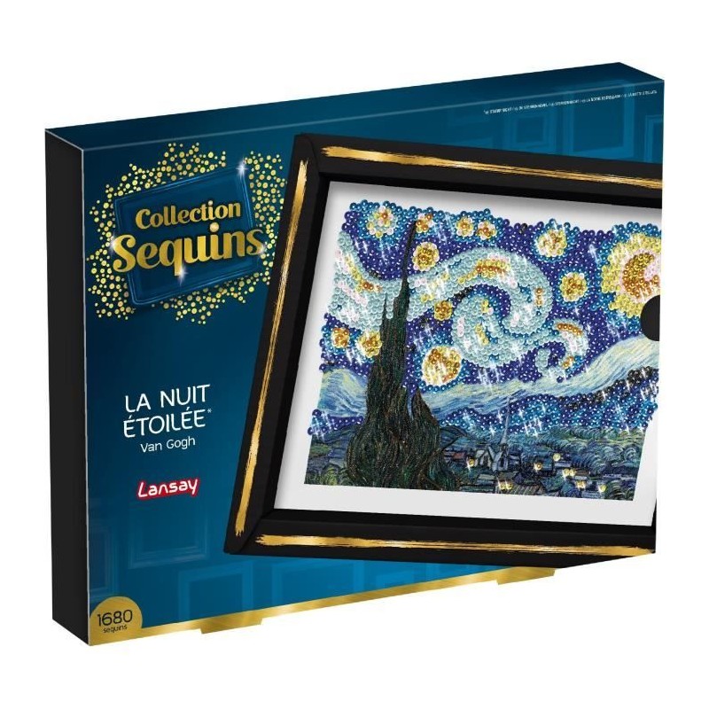 Kit loisir créatif - LANSAY - Collection Sequins - La nuit étoilée Kit loisir créatif - LANSAY - Collection Sequins - La nuit étoilée