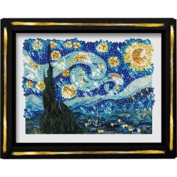 Kit loisir créatif - LANSAY - Collection Sequins - La nuit étoilée