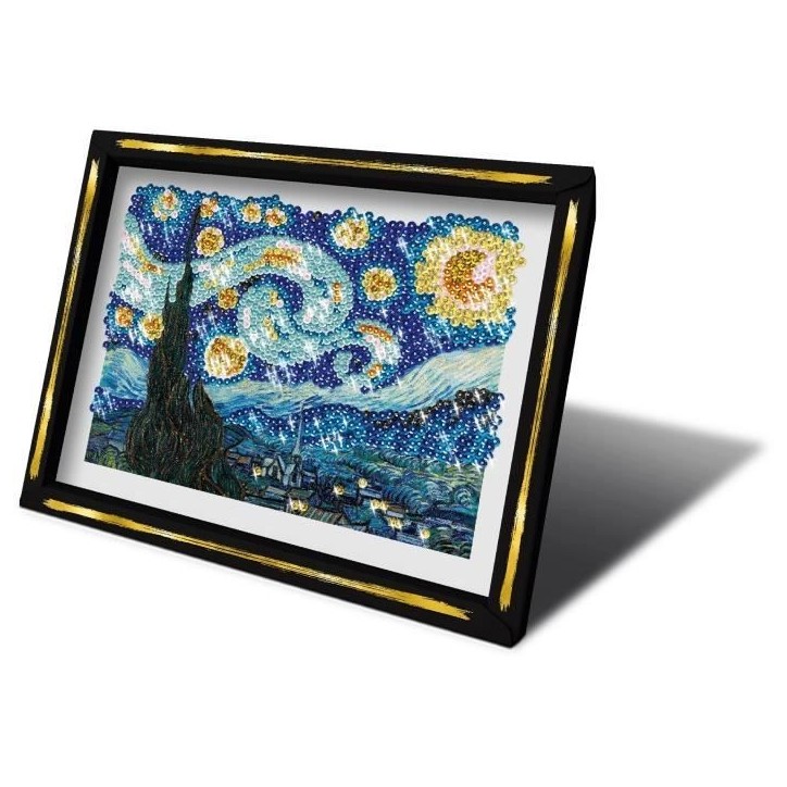 Kit loisir créatif - LANSAY - Collection Sequins - La nuit étoilée - Van Gogh - Des 14 ans