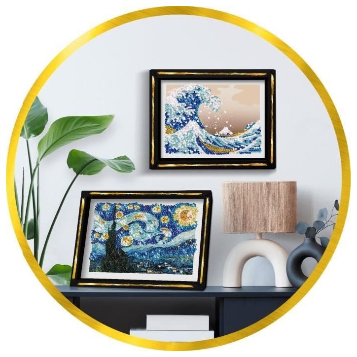 Kit loisir créatif - LANSAY - Collection Sequins - La nuit étoilée - Van Gogh - Des 14 ans