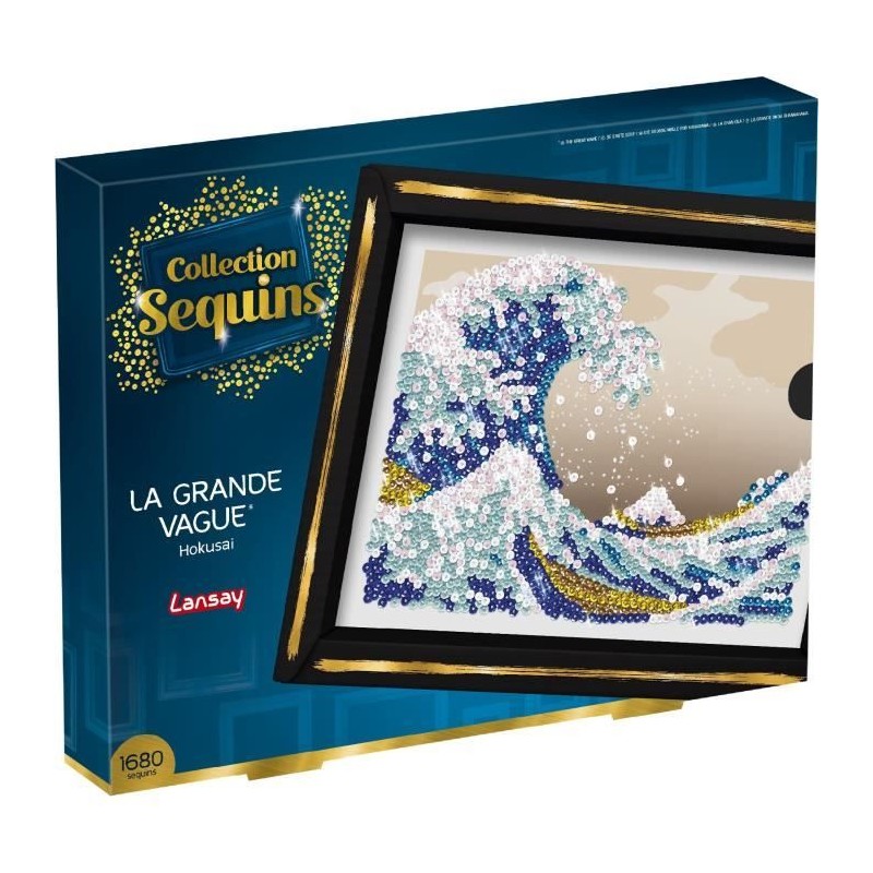 Kit loisir créatif - LANSAY - Collection Sequins - La Grande Vague - Kit loisir créatif - LANSAY - Collection Sequins - La Grande Vague -