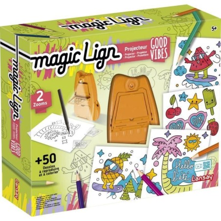 Magic Lign - LANSAY - Projecteur Good vibes - 50 illustrations - Des 5 ans