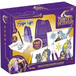 Magic Lign - LANSAY - Projecteur Unicorn Academy - 50 illustrations -
