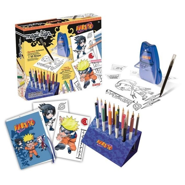 Magic Lign - LANSAY - Coffret Repro Naruto - 100 illustrations - Des 7 ans Magic Lign - LANSAY - Coffret Repro Naruto - 100 illustrations - Des 7 ans