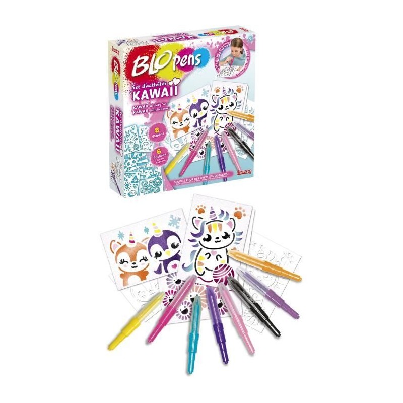 LANSAY - BLOPENS - Set d'Activités Kawaii - Feutres Fantastiques - De LANSAY - BLOPENS - Set d'Activités Kawaii - Feutres Fantastiques - De