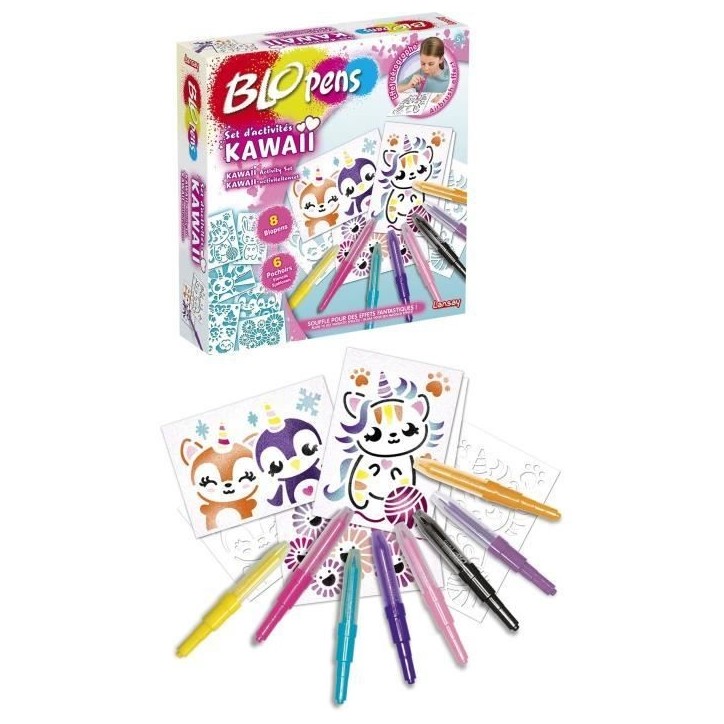 LANSAY - BLOPENS - Set d'Activités Kawaii - Feutres Fantastiques - Des 5 ans LANSAY - BLOPENS - Set d'Activités Kawaii - Feutres Fantastiques - Des 5 ans