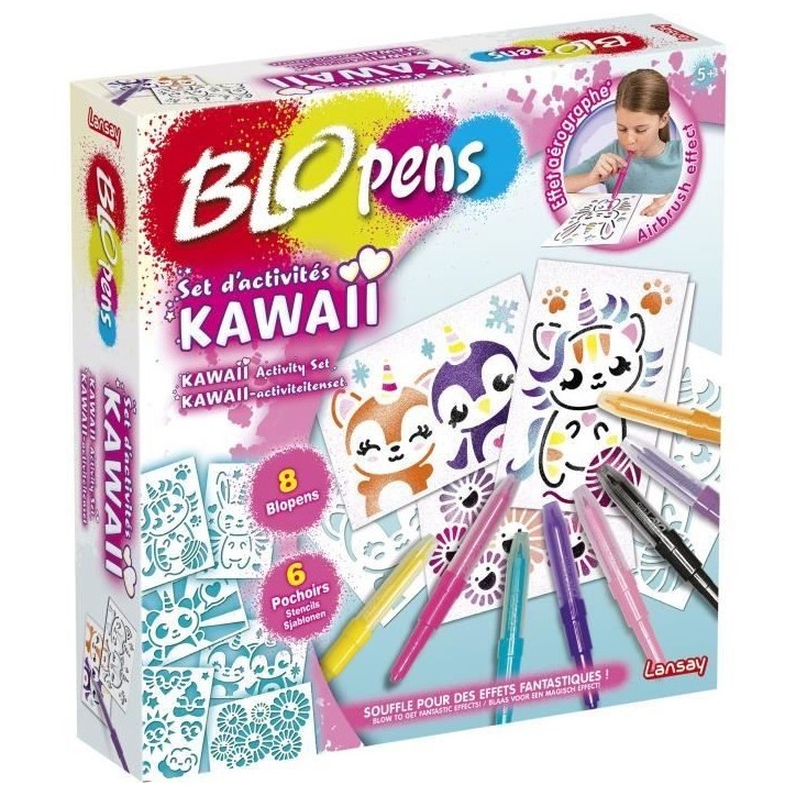 LANSAY - BLOPENS - Set d'Activités Kawaii - Feutres Fantastiques - Des 5 ans LANSAY - BLOPENS - Set d'Activités Kawaii - Feutres Fantastiques - Des 5 ans