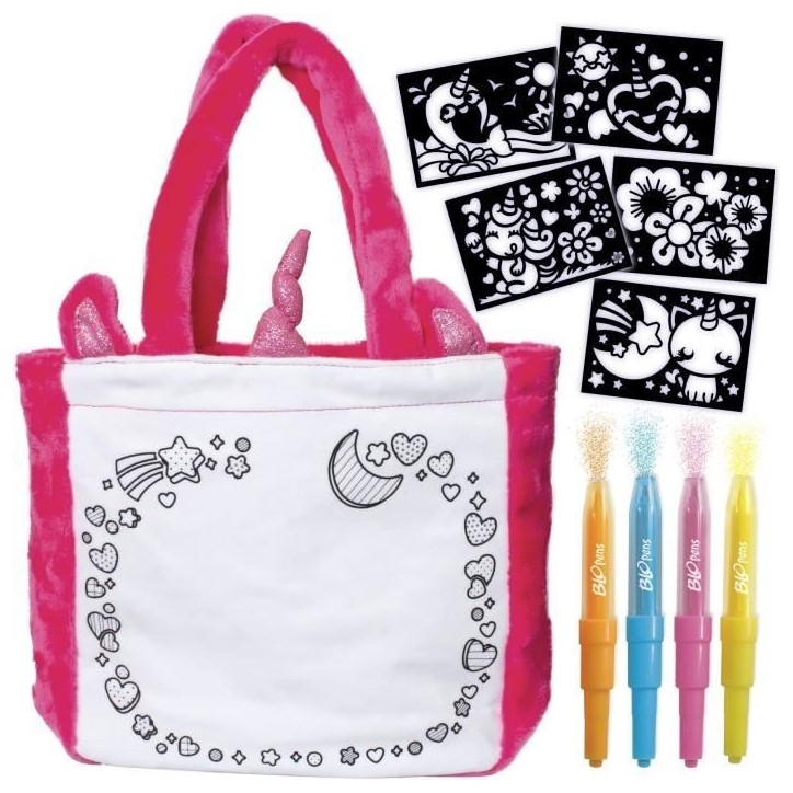 Blopens - LANSAY - Styl'bag - 5 pochoirs - 1 sac licorne - Des 6 ans Blopens - LANSAY - Styl'bag - 5 pochoirs - 1 sac licorne - Des 6 ans