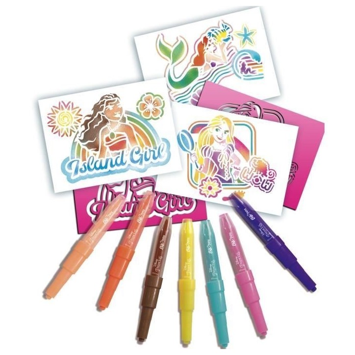 Blopens - LANSAY - Disney Princess - 7 pochoirs - Des 5 ans Blopens - LANSAY - Disney Princess - 7 pochoirs - Des 5 ans