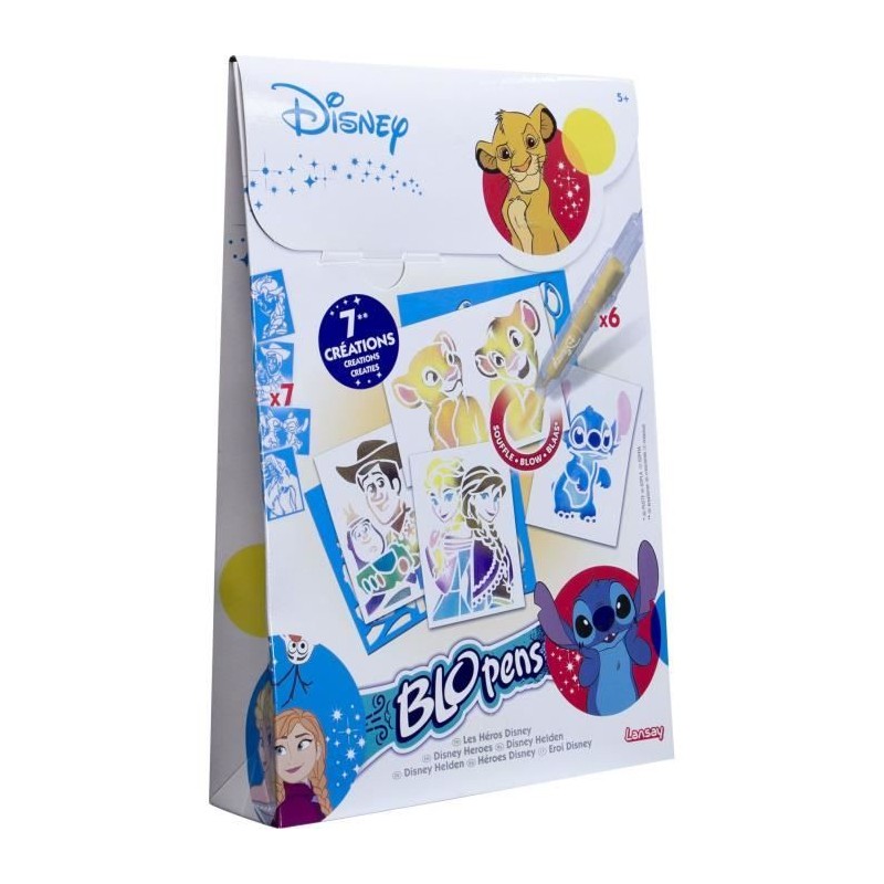 Blopens - LANSAY - Les héros Disney - 7 pochoirs - Des 5 ans Blopens - LANSAY - Les héros Disney - 7 pochoirs - Des 5 ans
