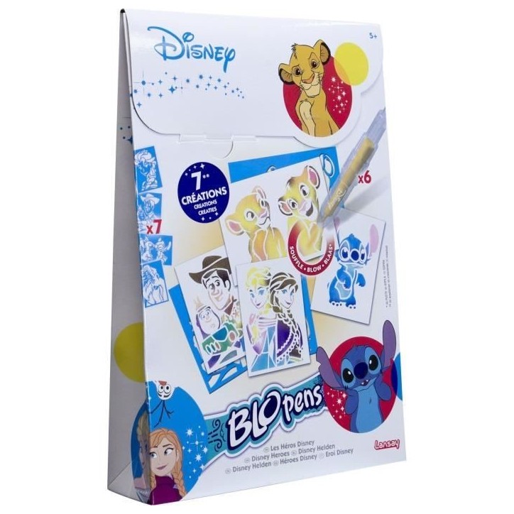 Blopens - LANSAY - Les héros Disney - 7 pochoirs - Des 5 ans Blopens - LANSAY - Les héros Disney - 7 pochoirs - Des 5 ans