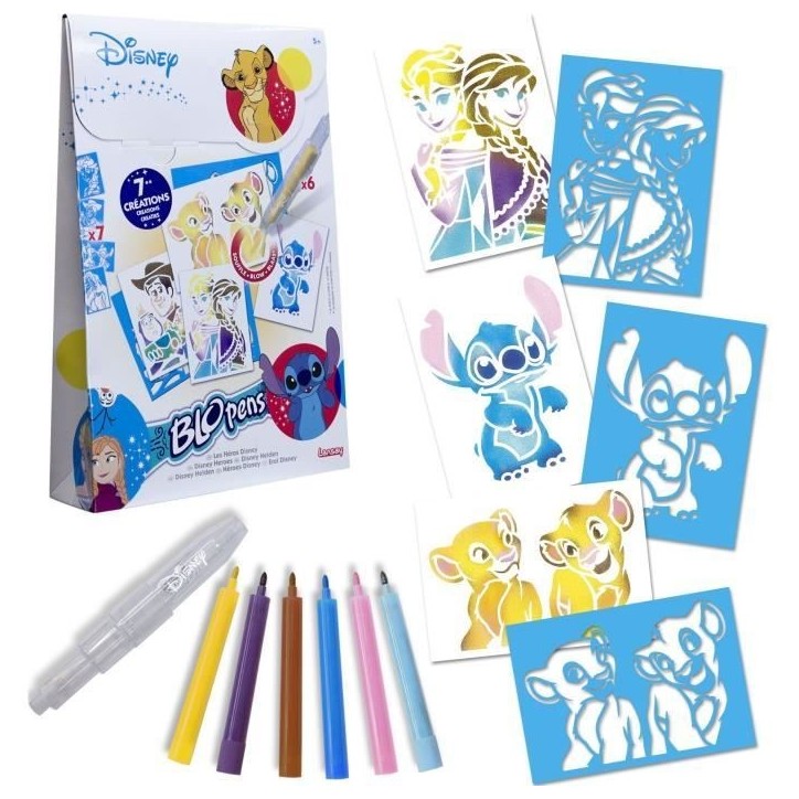 Blopens - LANSAY - Les héros Disney - 7 pochoirs - Des 5 ans Blopens - LANSAY - Les héros Disney - 7 pochoirs - Des 5 ans