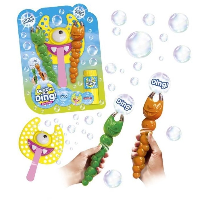 Jeu bulles de savon - LANSAY - 25640 - Bulles Party - Bubble Ding Duo Electronic