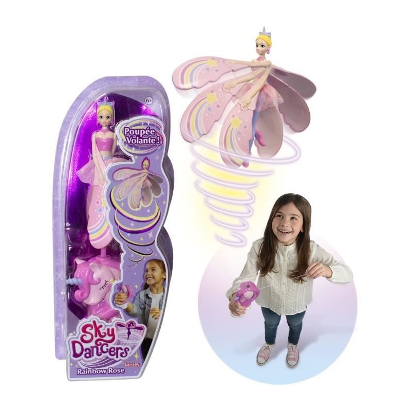 Sky dancers - LANSAY - Rainbow Rose - Poupée volante - Des 6 ans Sky dancers - LANSAY - Rainbow Rose - Poupée volante - Des 6 ans
