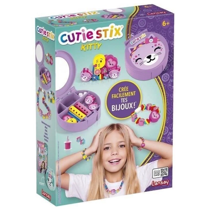 Jeu de création bijoux - LANSAY - 33119 - Cutie Stix - Kitty Jeu de création bijoux - LANSAY - 33119 - Cutie Stix - Kitty