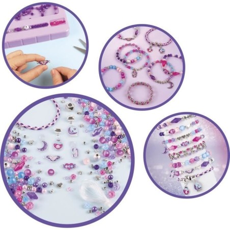 Coffret Bijoux Cristaux De Reve Envoutants - Make It Real - Fabrication de bijoux enfants - Des 8 ans - Lansay