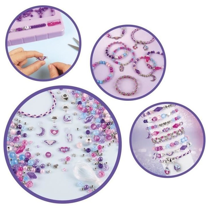 Coffret Bijoux Cristaux De Reve Envoutants - Make It Real - Fabrication de bijoux enfants - Des 8 ans - Lansay Coffret Bijoux Cristaux De Reve Envoutants - Make It Real - Fabrication de bijoux enfants - Des 8 ans - Lansay