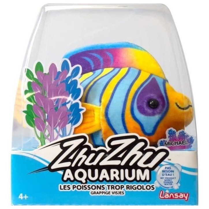 Figurine miniature - LANSAY - 51117 - Zhu Zhu Aquarium - Crystal Le Poisson-Ange Royal Figurine miniature - LANSAY - 51117 - Zhu Zhu Aquarium - Crystal Le Poisson-Ange Royal