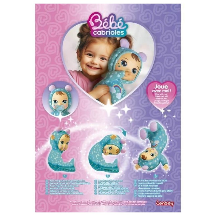 Poupon - LANSAY - Mon bébé cabrioles - Noa le bébé - Des 18 mois Poupon - LANSAY - Mon bébé cabrioles - Noa le bébé - Des 18 mois