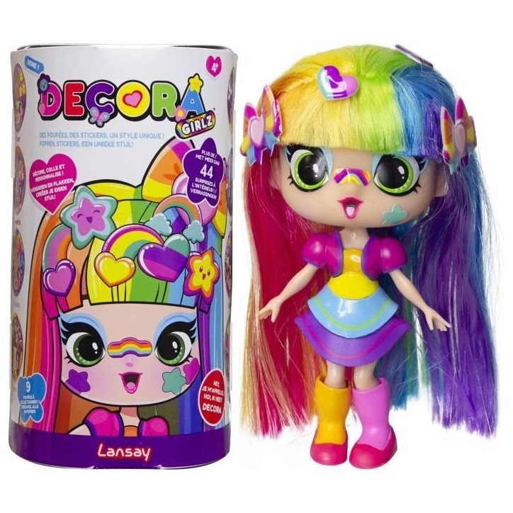 Poupée - LANSAY - 55101 - Decora Girlz - Minis Poupées Fashion a Personnaliser - Decora Poupée - LANSAY - 55101 - Decora Girlz - Minis Poupées Fashion a Personnaliser - Decora