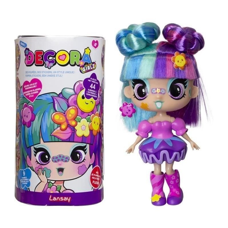 Poupée - LANSAY - 55102 - Decora Girlz - Minis Poupées Fashion a Per Poupée - LANSAY - 55102 - Decora Girlz - Minis Poupées Fashion a Per