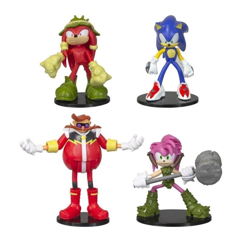 Figurines articulées SONIC - Collection de 4 personnages de 7,5 cm Figurines articulées SONIC - Collection de 4 personnages de 7,5 cm