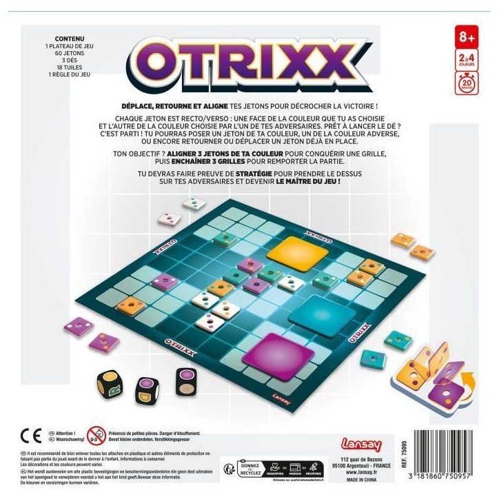 Jeu de société - LANSAY - OTRIXX - Des 8 ans Jeu de société - LANSAY - OTRIXX - Des 8 ans